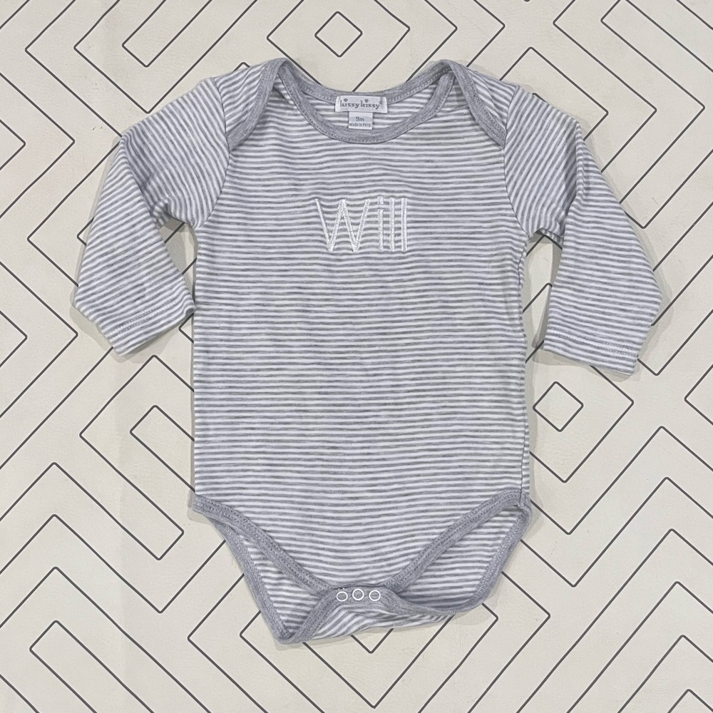 Kissy Kissy Striped Longsleeve Onesie - Will